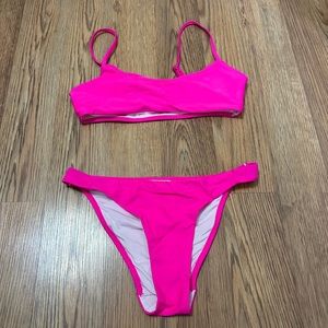 Women’s Hot pink shein swimsuit, size extra small